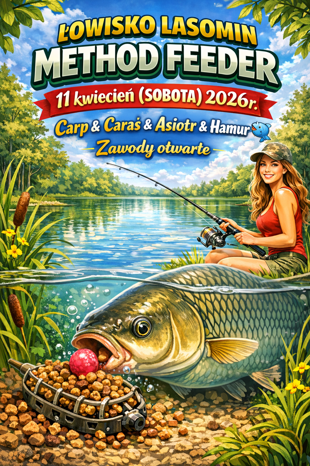 11.04.2026r. METHOD FEEDER Carp & Caraś & Asiotr & Hamur 🐳